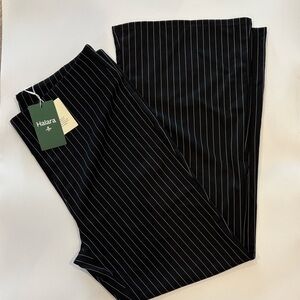HALARA Womens Black Pinstripe Dress Pants XL